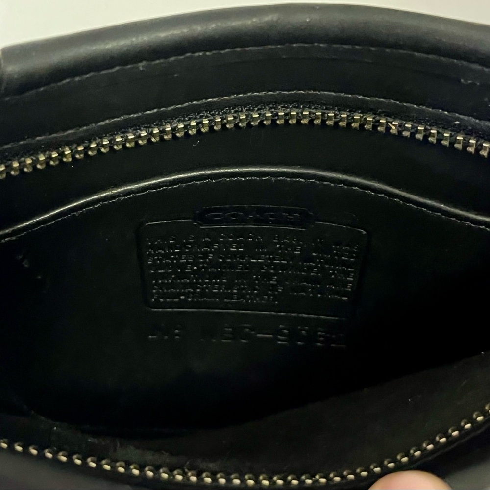Vintage Coach Mambo Black Crossbody Bag #9062 - Picture 4 of 10